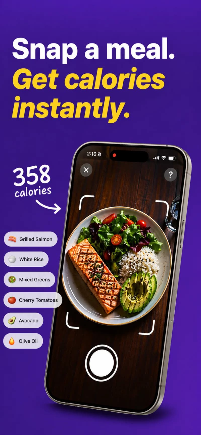 Photo food tracking with GAYA