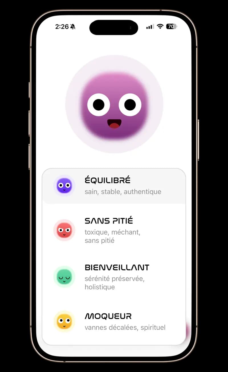 GAYA — Coach vocal IA privé en tête-à-tête qui examine vos données nutritionnelles réelles et donne des conseils personnalisés. Quatre personas de coaching pour correspondre à votre style de motivation.
