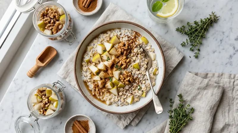 호두 배 오버나이트 오트밀