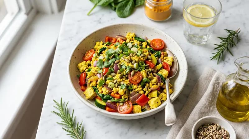 강황 두부 스크램블