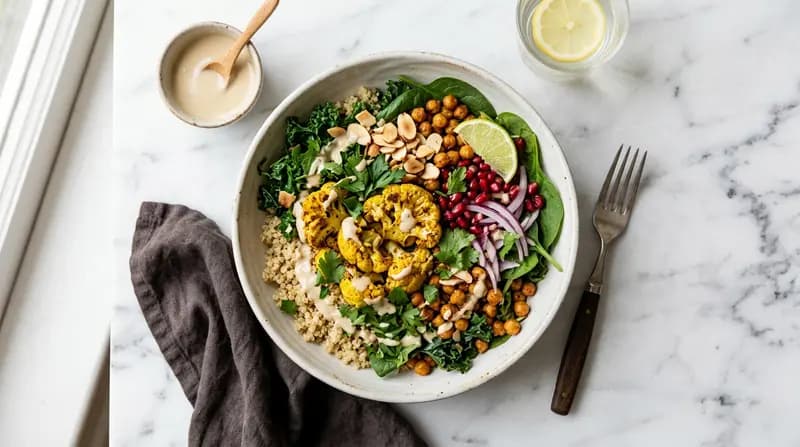 로스트 콜리플라워 타히니 볼