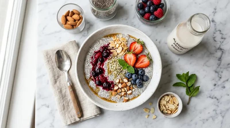 Pudding di Chia al Latte di Mandorla