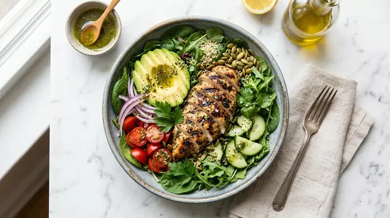 烤雞肉酪梨沙拉