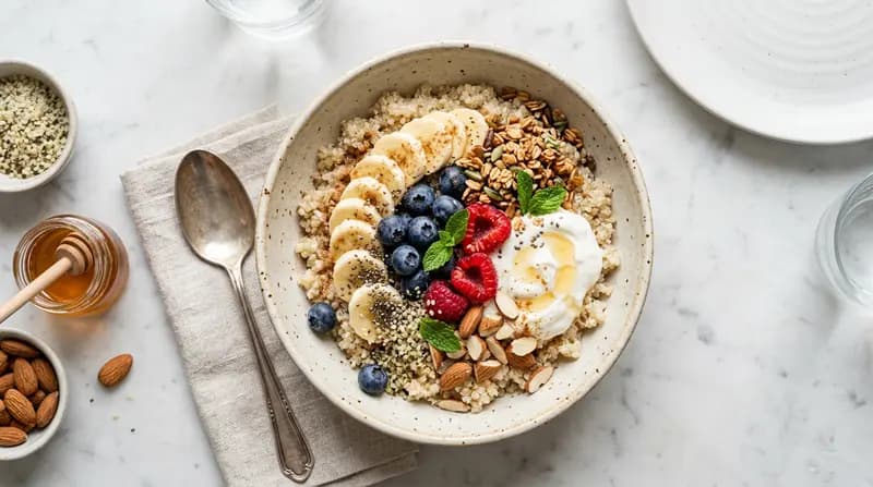 Quinoa-Frühstücks-Bowl