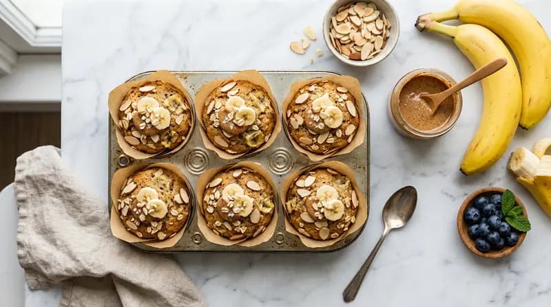Bananen-Mandel-Muffins