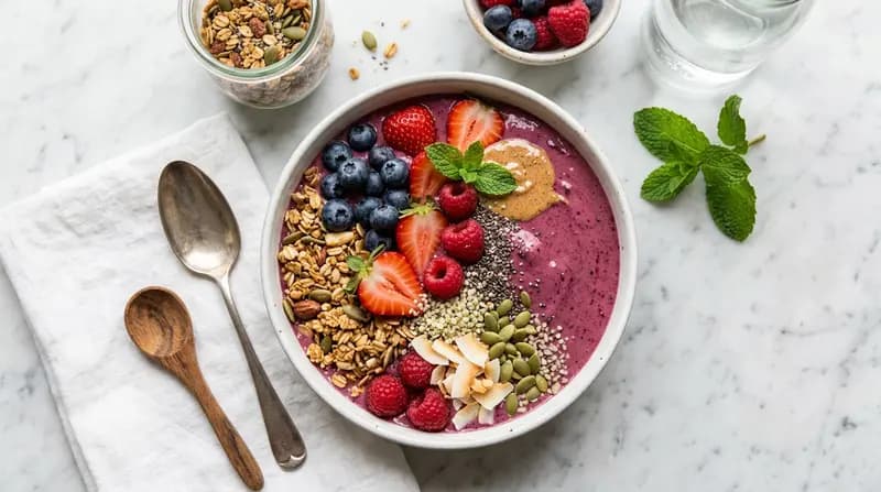 Beeren-Smoothie-Bowl