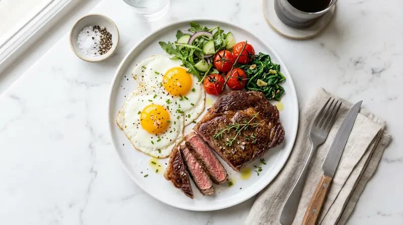 Colazione con Bistecca e Uova