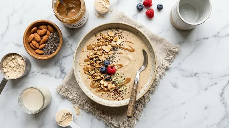 Smoothie Proteico al Burro di Mandorle