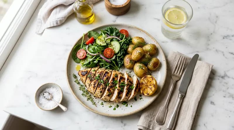 그릴드 레몬 허브 닭가슴살