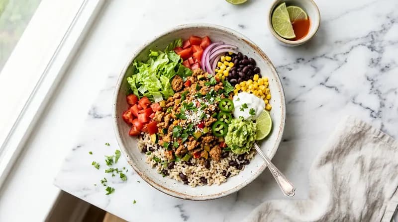 저지방 다진 칠면조 타코 볼