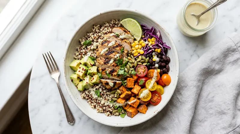 그릴드 치킨 퀴노아 볼