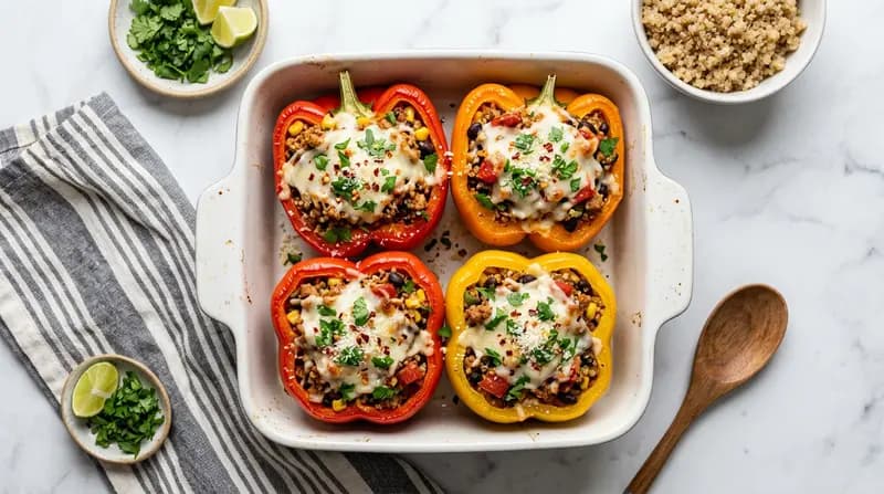 칠면조 속을 채운 파프리카