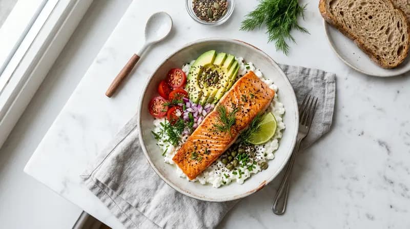 코티지 치즈 연어 볼