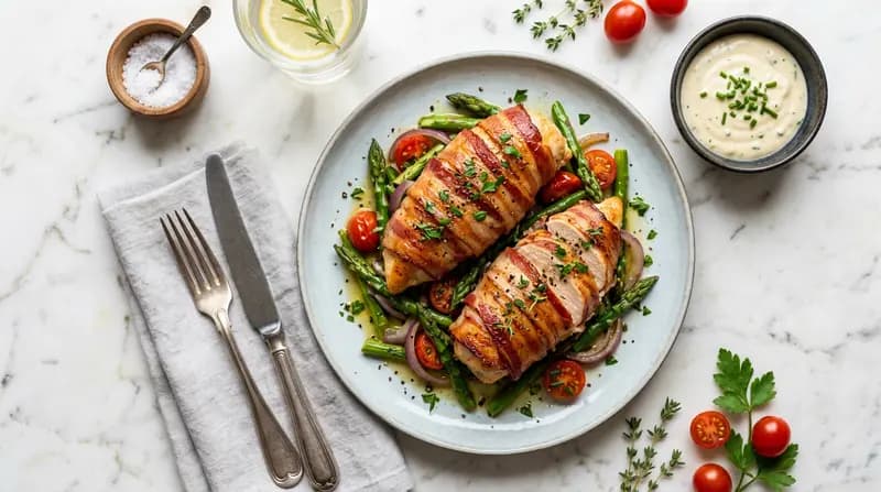 Hähnchenbrust im Speckmantel