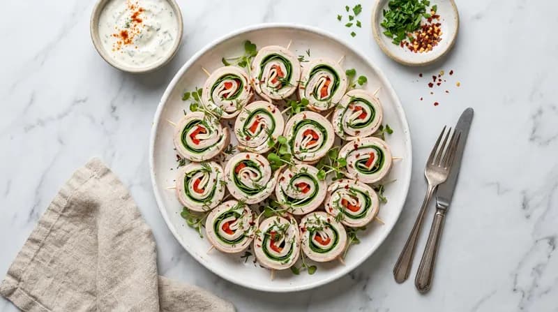 Puten-Käse-Röllchen