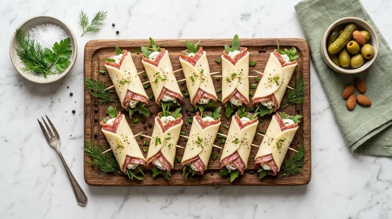 Involtini di Formaggio e Salame