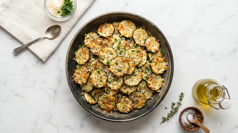 Chips di Zucchine al Parmigiano