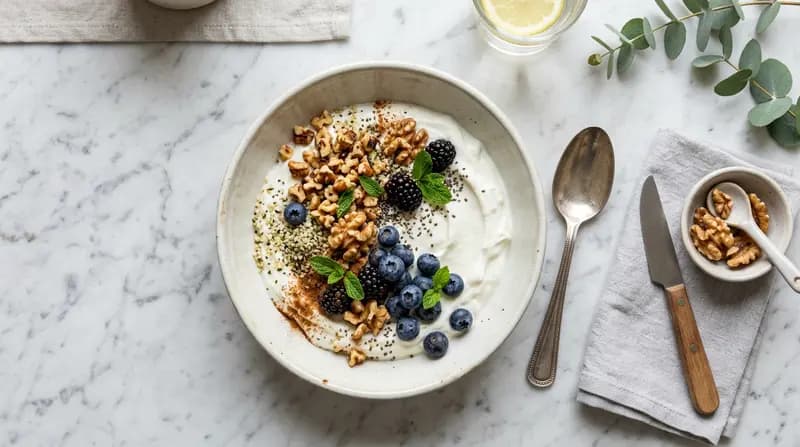 Iogurte Grego com Nozes