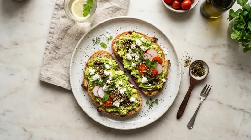 Avocado Toast con Feta e Za'atar