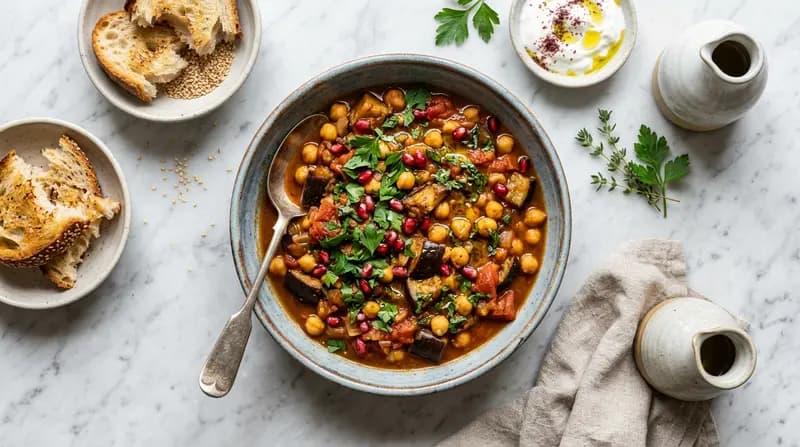 ローストナスとひよこ豆の煮込み