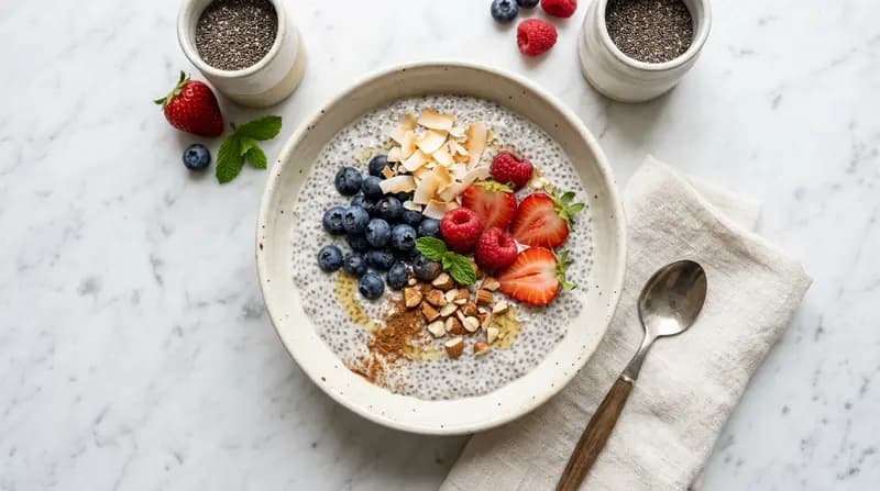 코코넛 밀크 치아씨드 푸딩