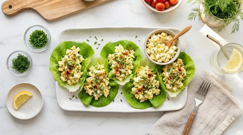 에그 샐러드 상추 쌈