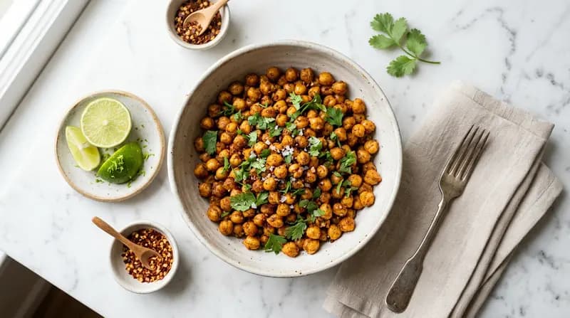 Pois chiches rôtis épicés