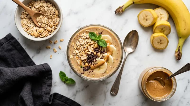 Smoothie de Banana e Pasta de Amendoim