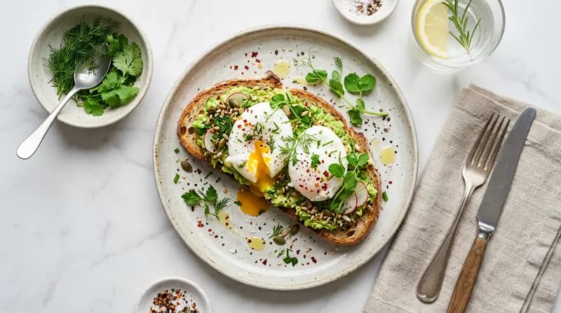 酪梨水波蛋酸種麵包