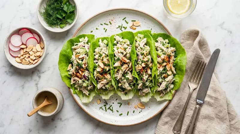 雞肉沙拉生菜捲