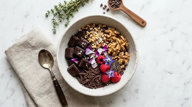 Cioccolato fondente e noci