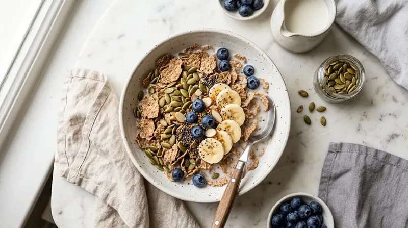 Céréales de son aux graines de courge