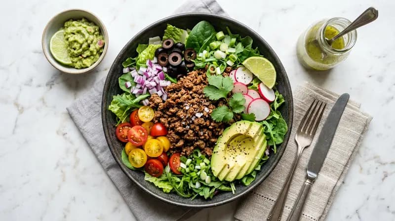 牛絞肉塔可沙拉