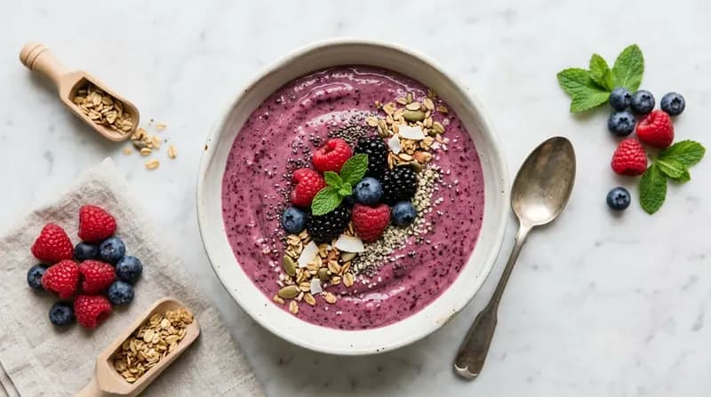 Beeren-Protein-Smoothie