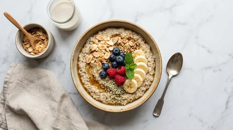 Quinoa-Mandelmilch-Porridge