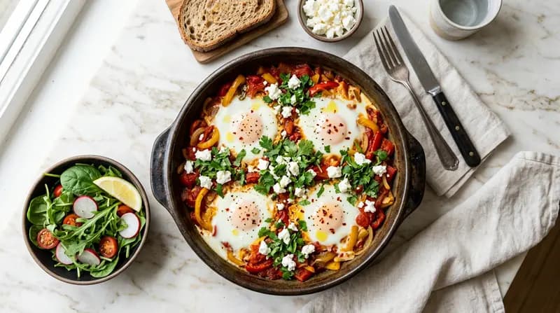 Gebackene Shakshuka mit Feta