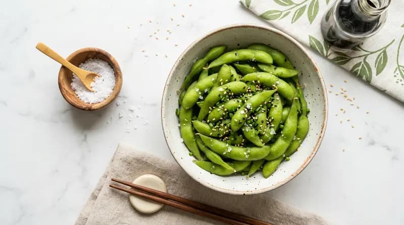 Gedämpfte Edamame