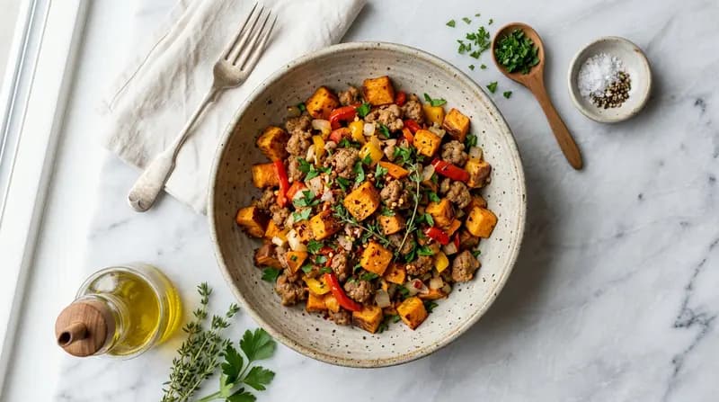 Mexido de Batata-Doce e Linguiça