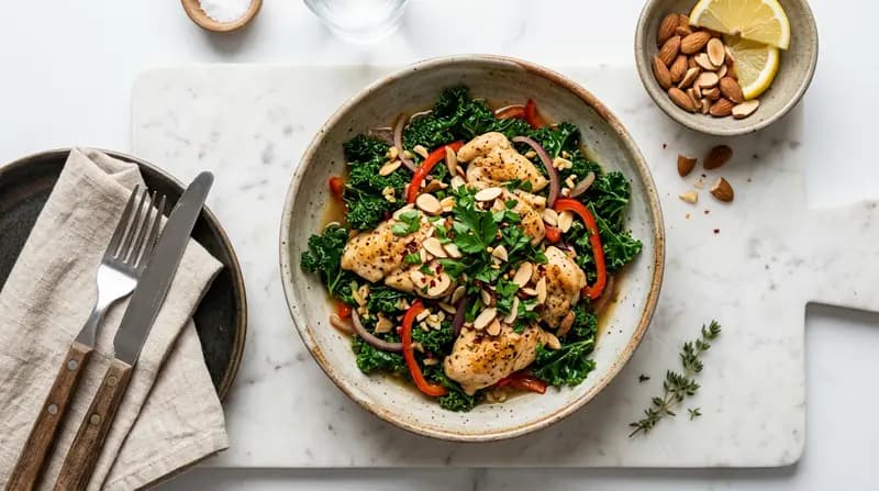 Refogado de Frango e Couve