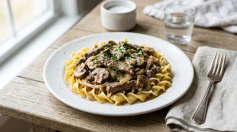 Beef Stroganoff