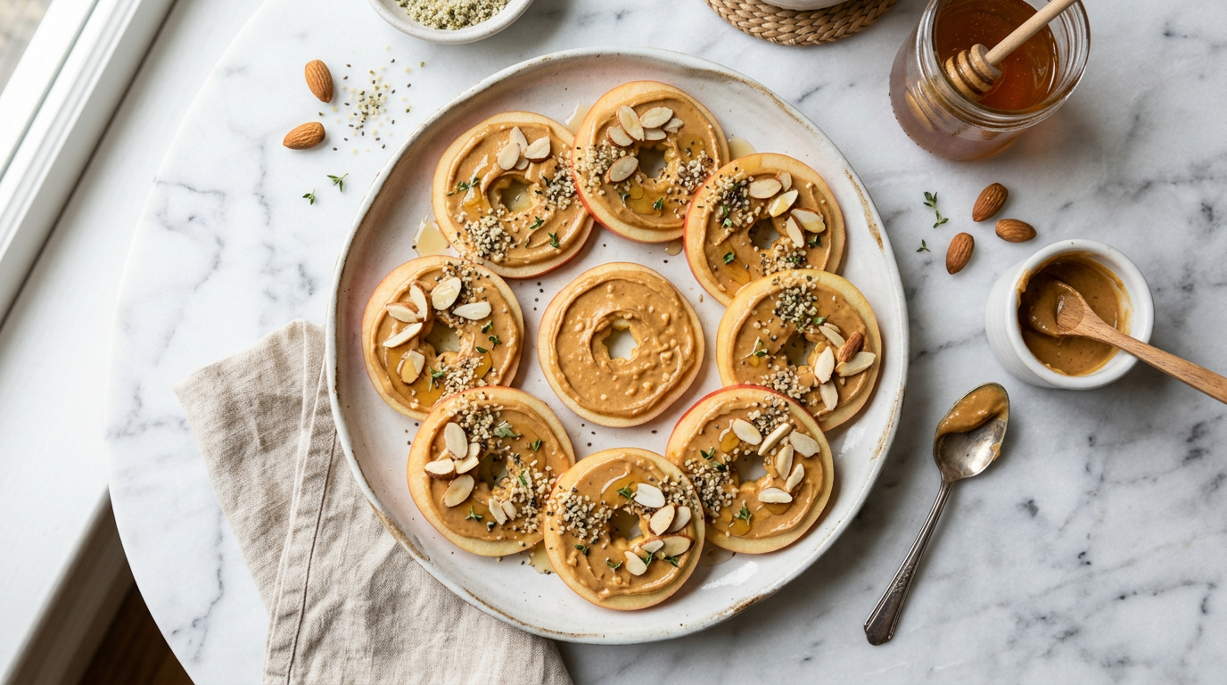 Apple & Peanut Butter Slices