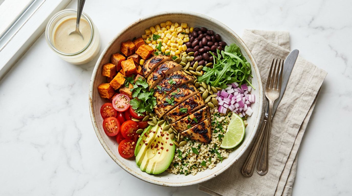 Grilled Chicken Quinoa Bowl