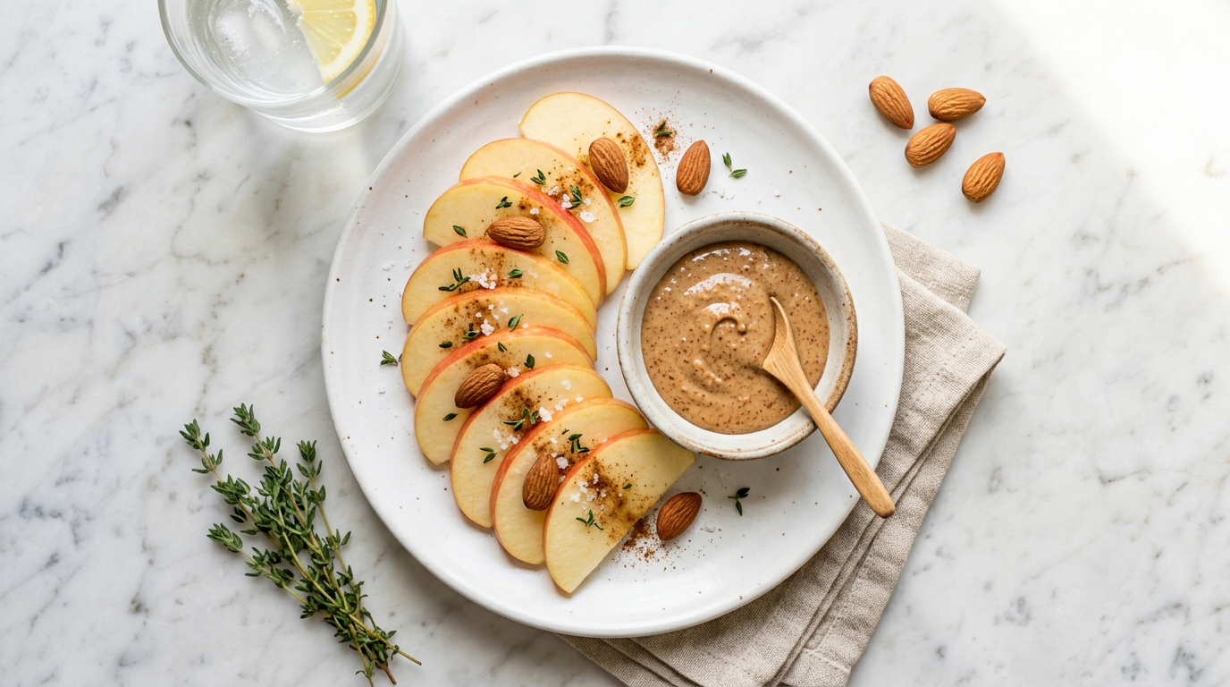 Apple and Almond Butter Snack