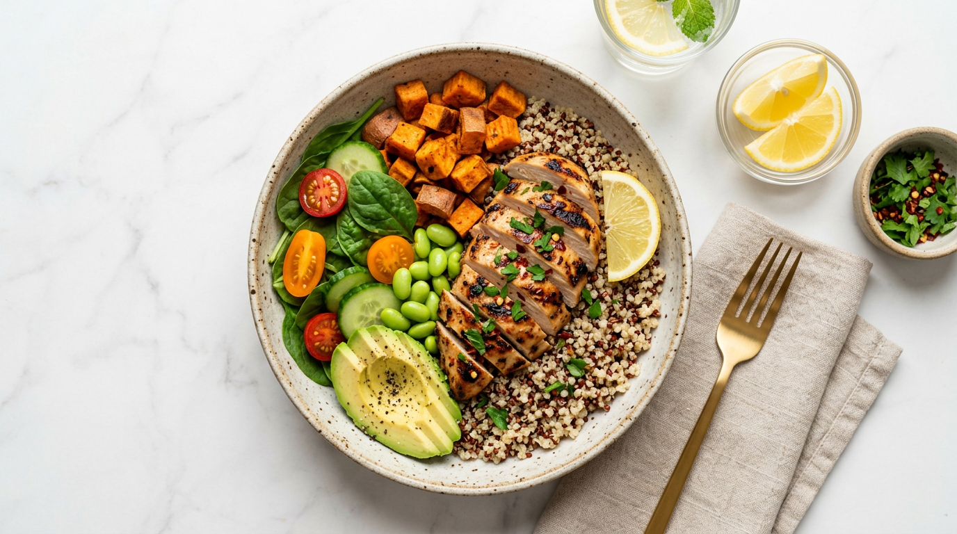 Grilled Chicken Quinoa Bowl