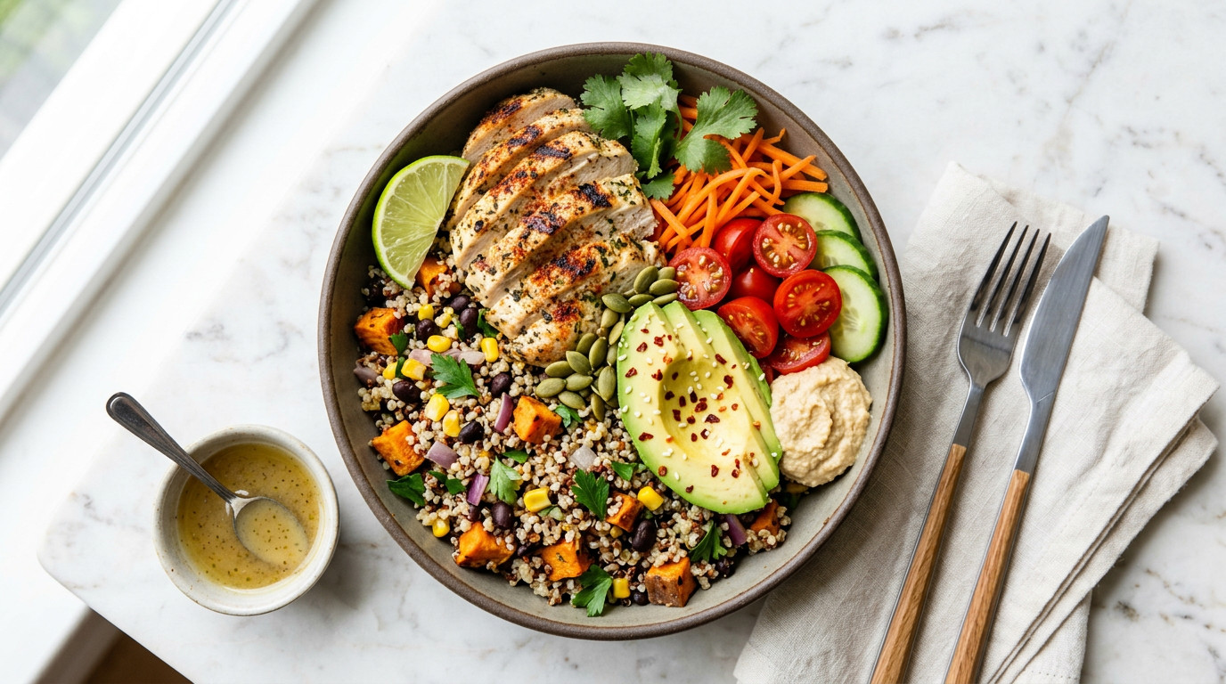 Grilled Chicken and Quinoa Power Bowl