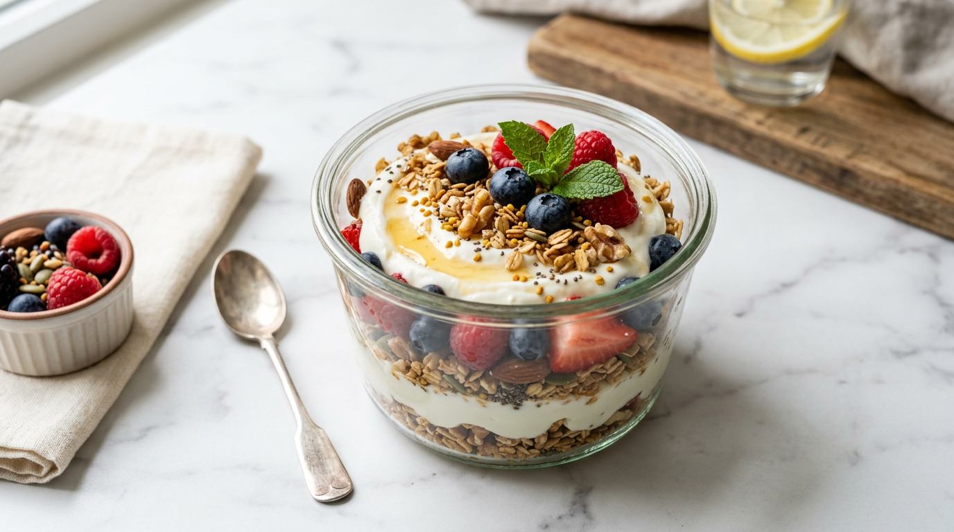 Greek Yogurt and Granola Parfait