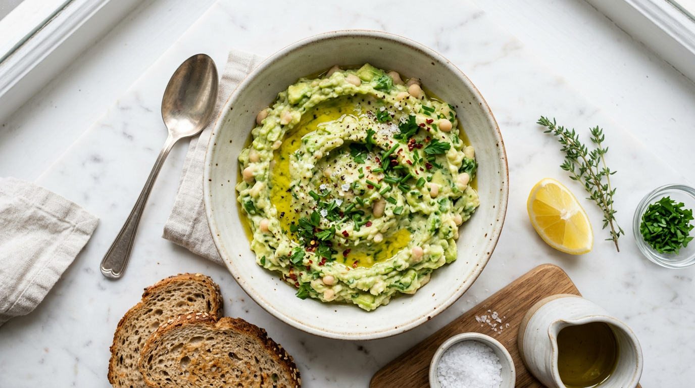Avocado and White Bean Mash