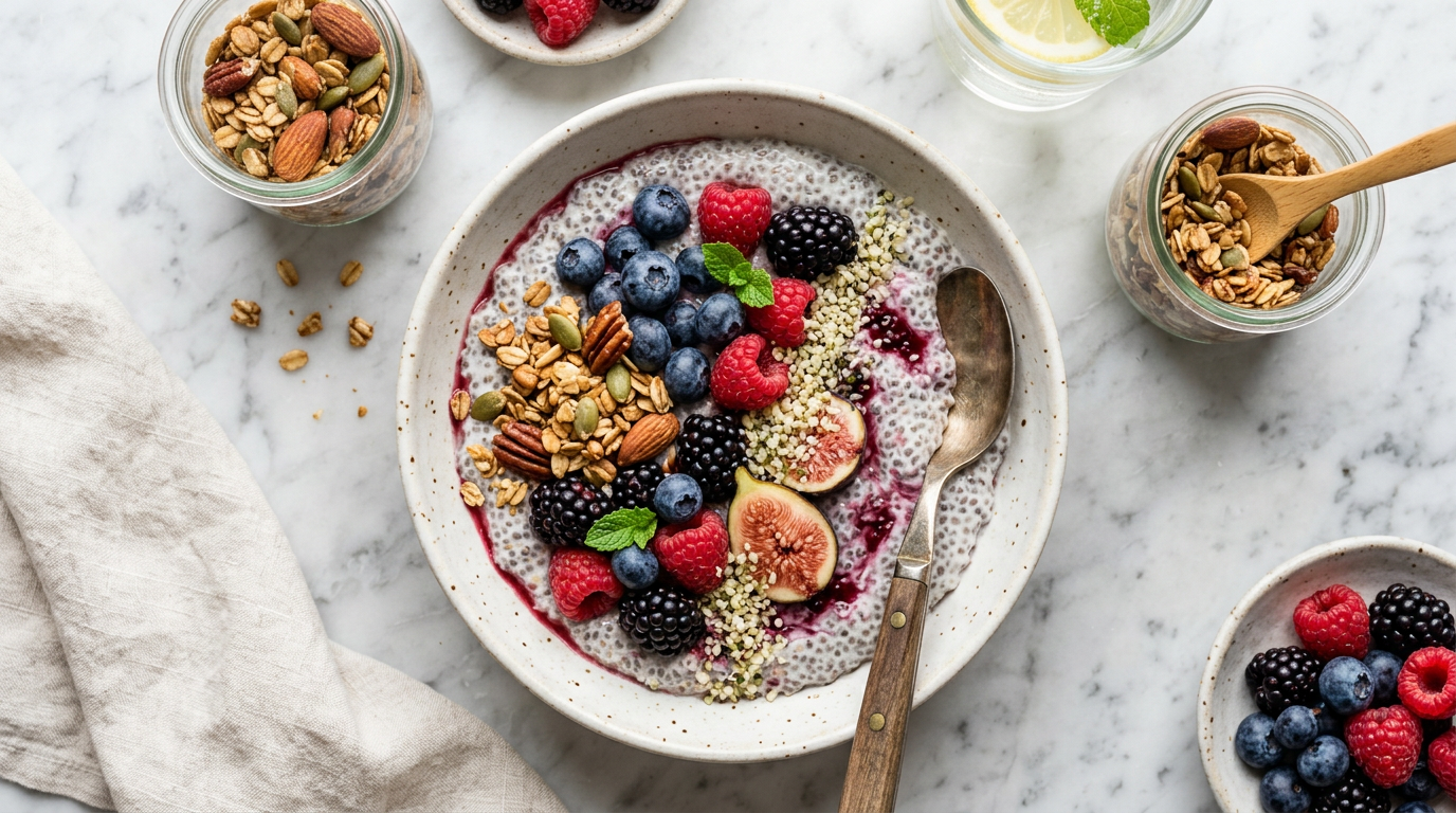 Chia Seed Pudding with Berries