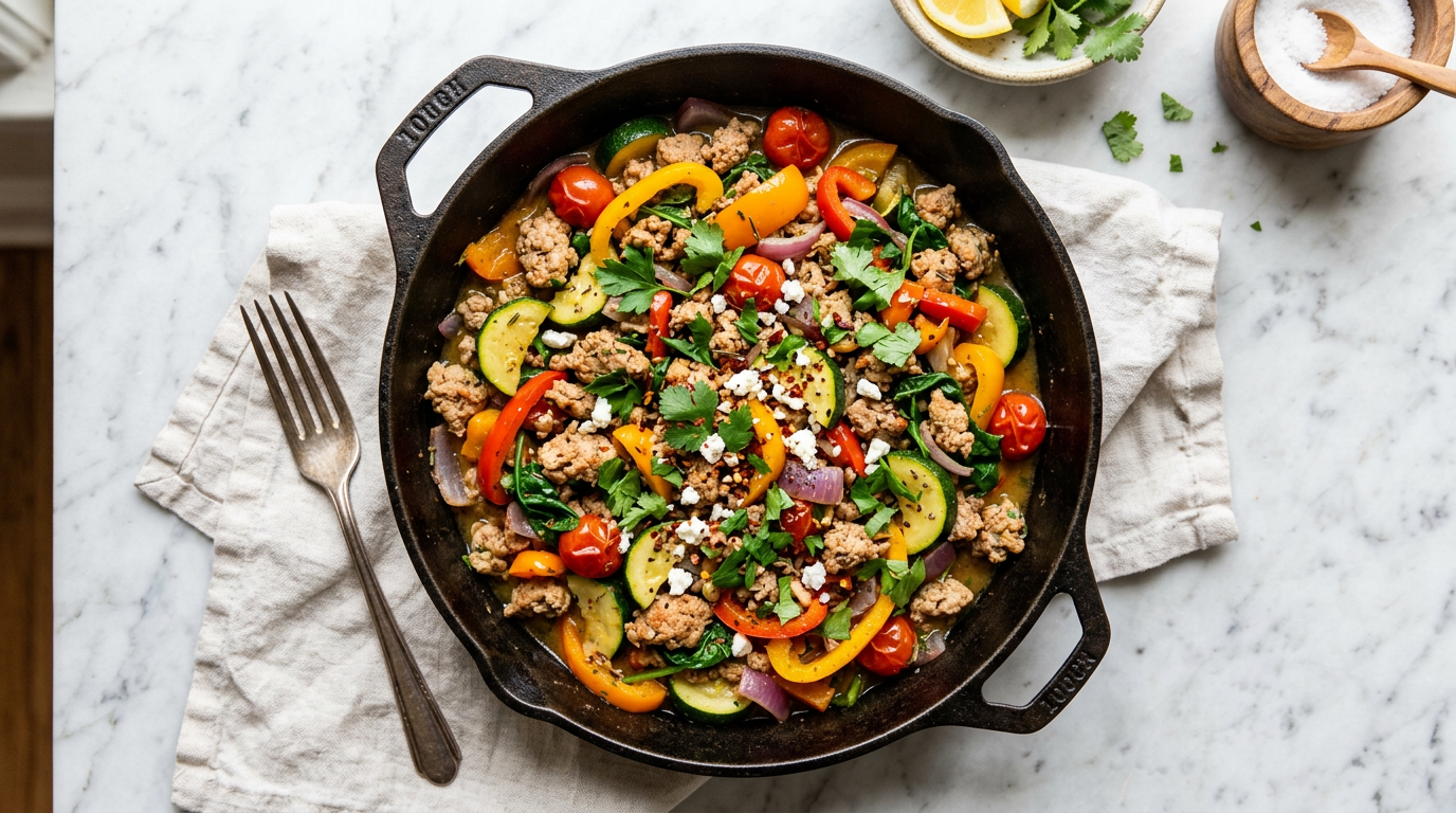 Turkey and Vegetable Skillet