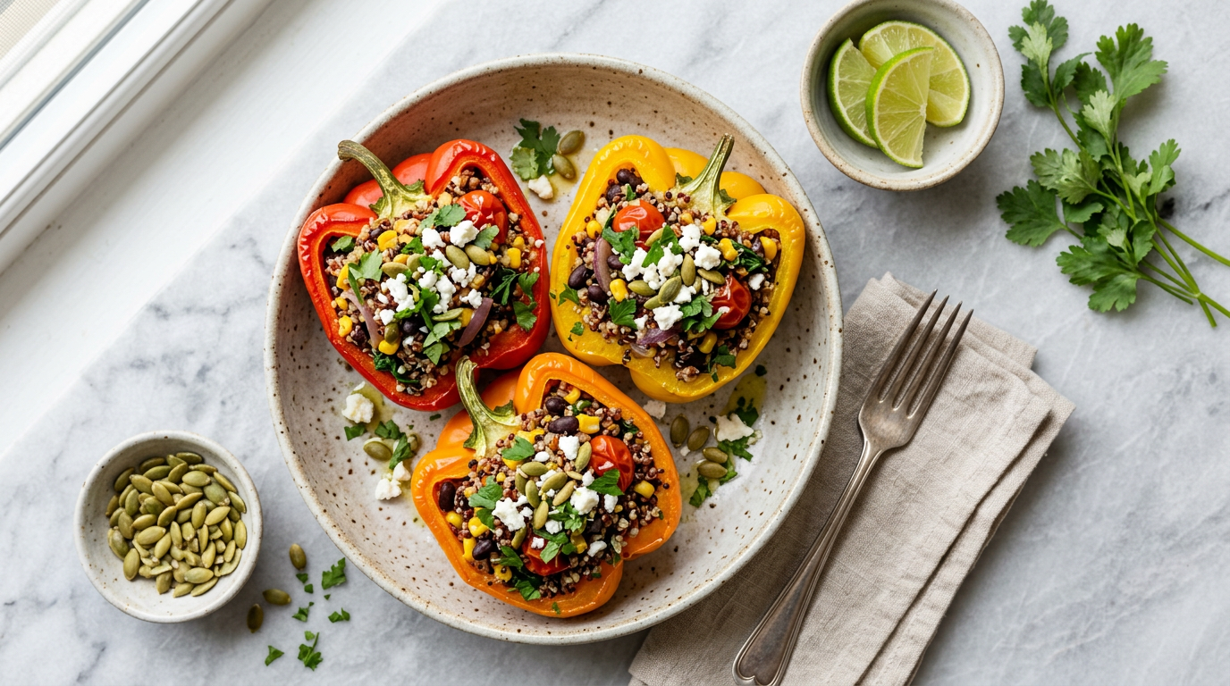 Quinoa Stuffed Bell Peppers